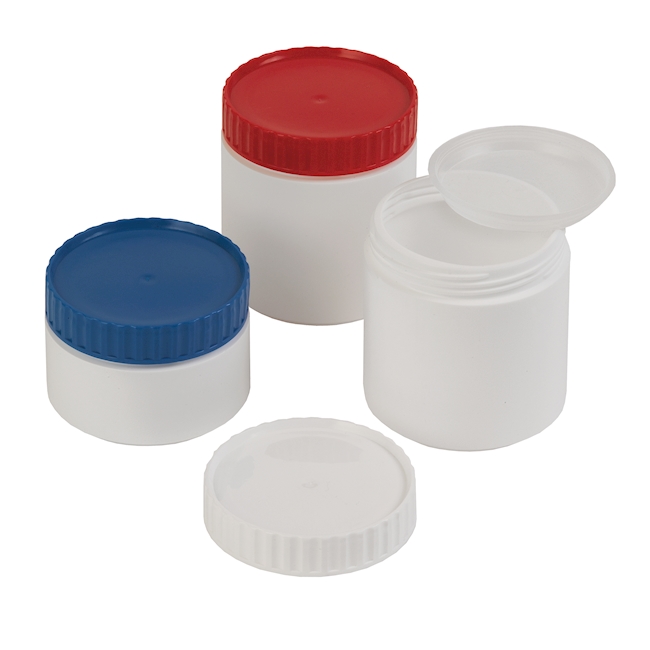 Jar PE-HD 250 ml, white lid